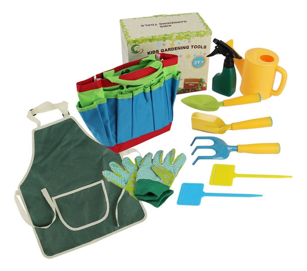 Conjunto De 8 Peças De Ferramentas De Jardinagem Infantil De