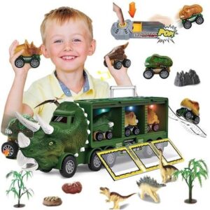 Caminhão De Brinquedo De Dinossauro Infantil Com Luzes