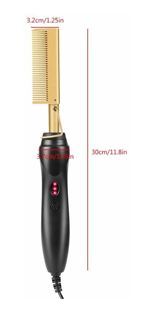 Alisador De Cabelo Elétrico Hot Comb 2 Em 1 - Imagem 8