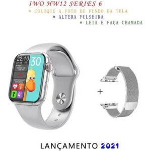 Pulseira Smartwatch Iwo Hw12 À Prova D'água +