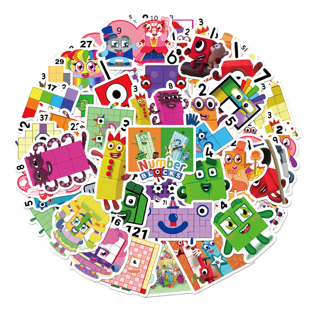 Number Blocks Mathlink Cubes100pcs +enviar Adesivos - Imagem 3