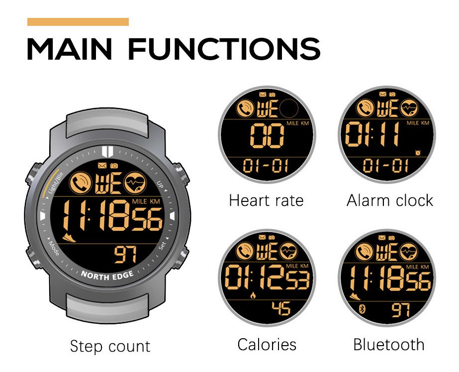 Smartwatch Natação Prova D'água Frequência Cardíaca - Imagem 5