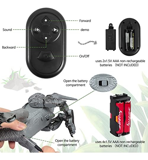 Brinquedo Pecmpo Dinosaur Rc Kidsvelociraptor - Imagem 5