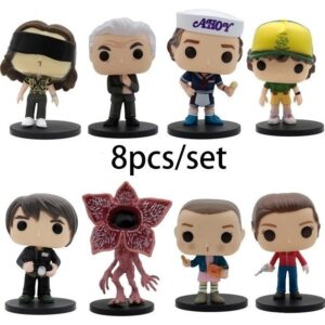 Bonecos De Brinquedo Modelo Infantil Stranger Things, 8 Peça