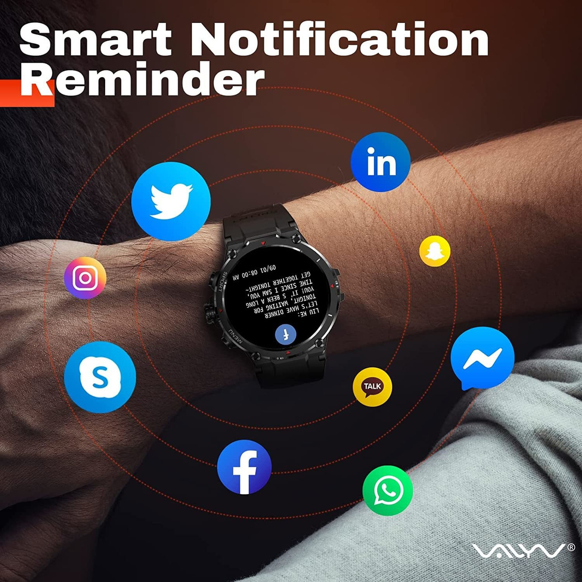 Smartwatch Para Homens, Relógios De Fitness Bluetoo - Imagem 8