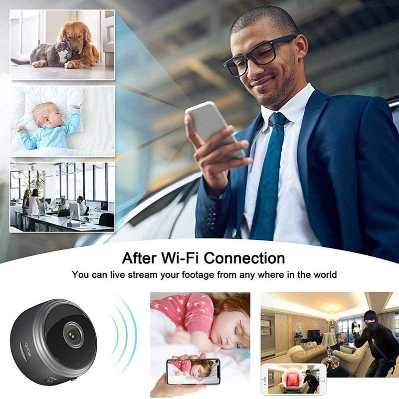 Mini Câmeras De Segurança Wifi 1080p Hd Sem Fio - Imagem 6