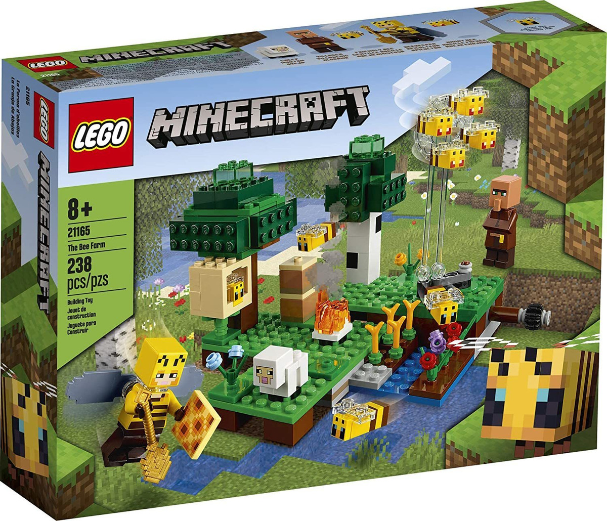Lego Minecraft The Bee Farm 21165 Ação De Construção De Mine - Imagem 4