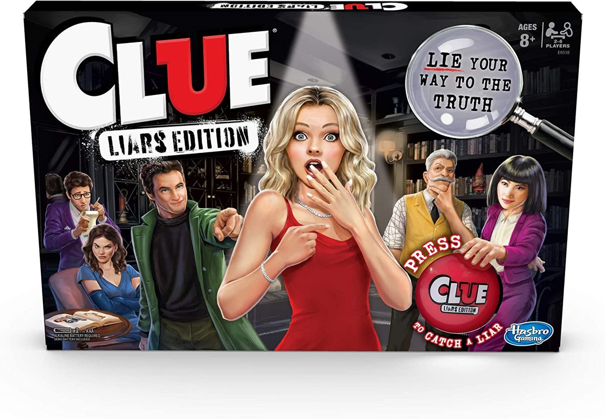 Clue Liars Edition Jogo De Tabuleiro Murder Mystery Game Kid