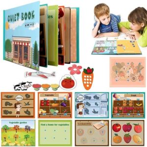 Livro Interativo Montessori,livro Silencioso Para Crianças