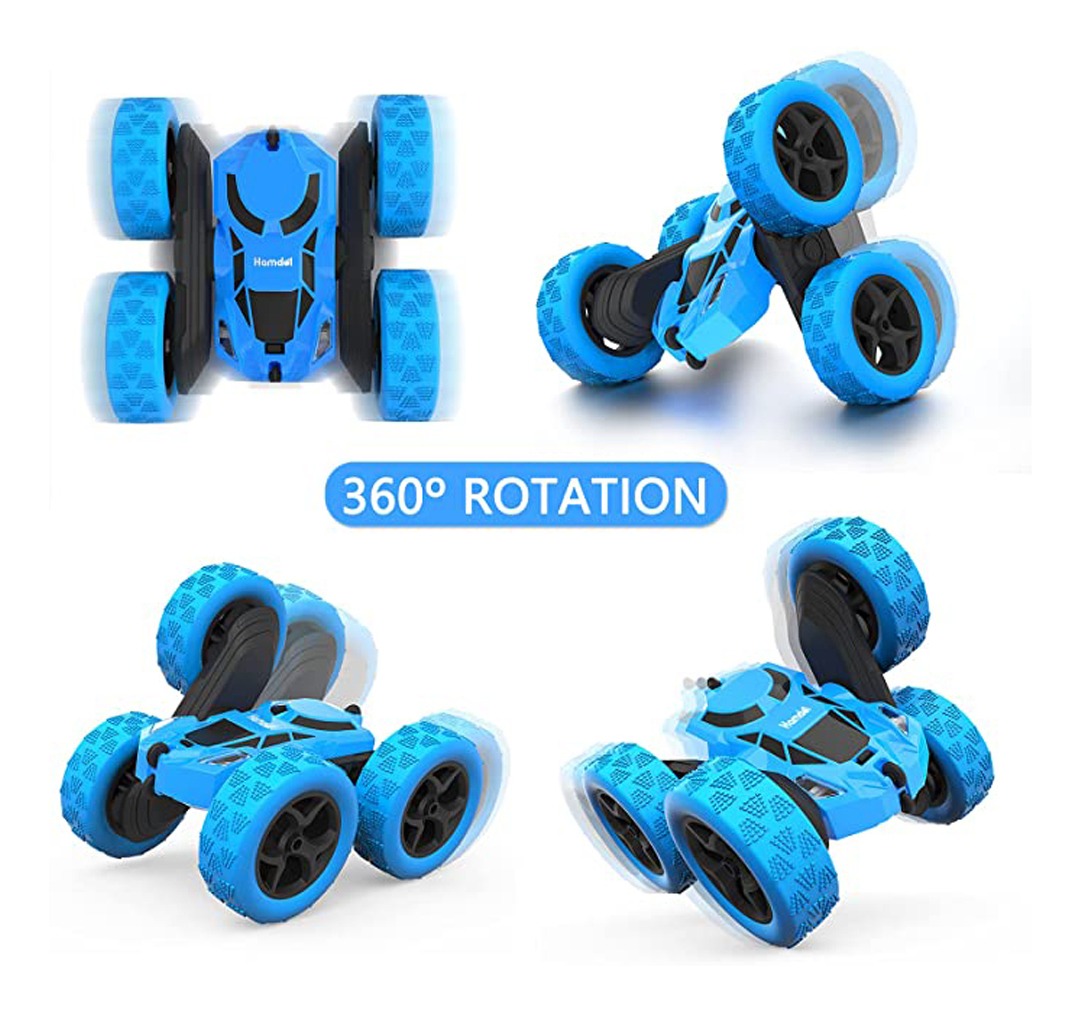 Carro Remoto Rc De Rotação Dupla Face 360° Com Faróis - Imagem 8