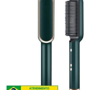 Escova Alisadora 5 Em 1 Sleek Gold Basiqe - Bivolt