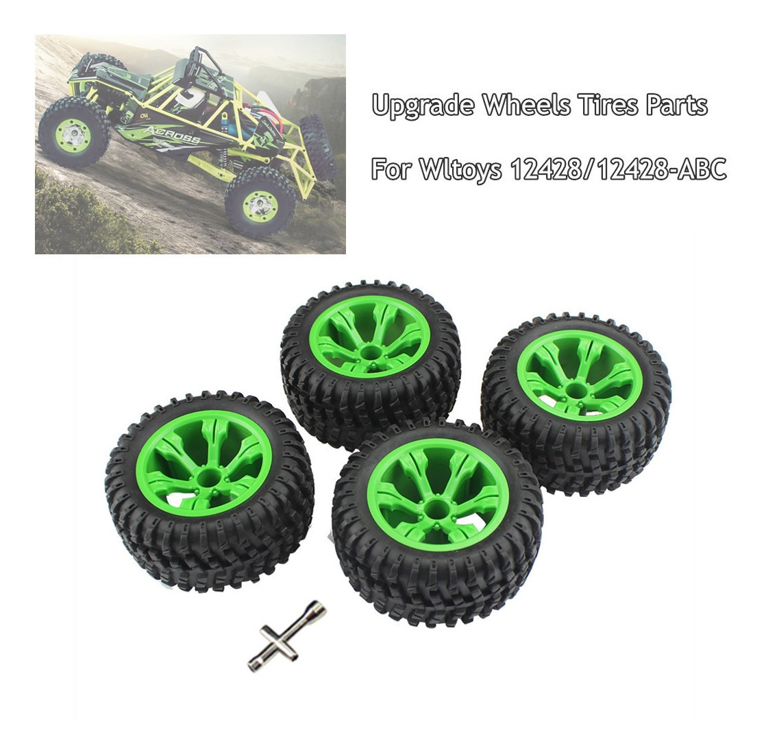 Uma Atualização De 4 Peças De Pneus De 110 Mm Para Wltoys 12 - Imagem 2