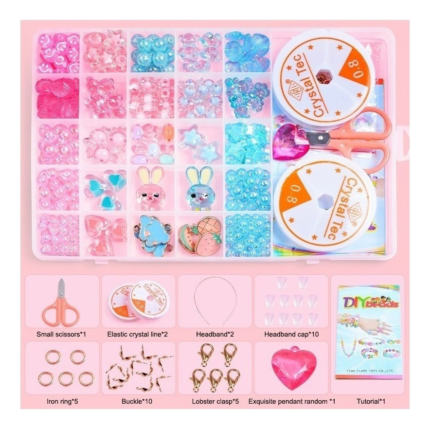 24 Grade Infantil Frisado Brinquedo Diy Artesanal Menina Art - Imagem 12