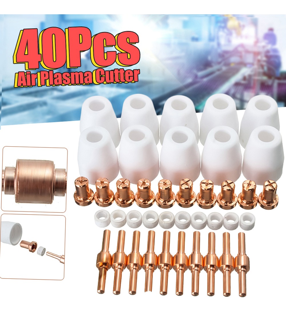 Cortador De Consumíveis Bocal 50 Para Plasma Cut-40 Torch Pt - Imagem 6
