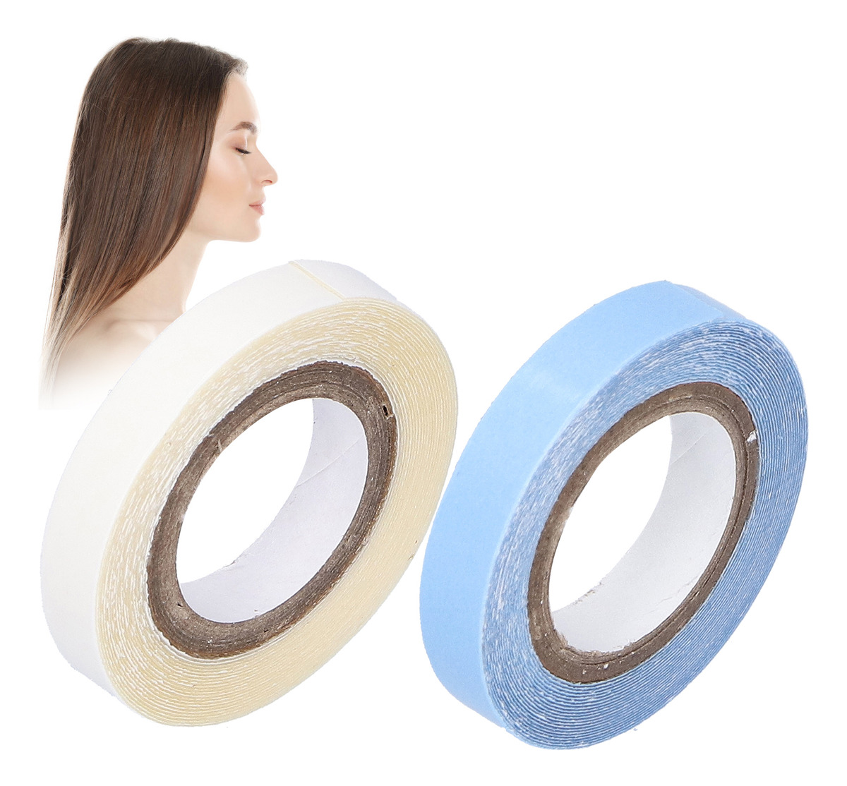 Fita De Peruca 2pcs Adesivo De Extensão De Cabelo Dupla Face - Imagem 9