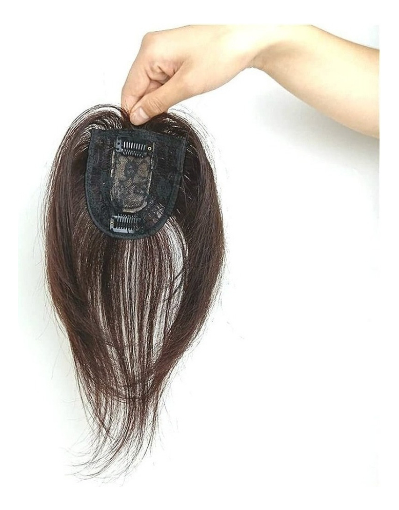 Peruca De Cabelo Humano Topper, Moldada Na Frente E - Imagem 13