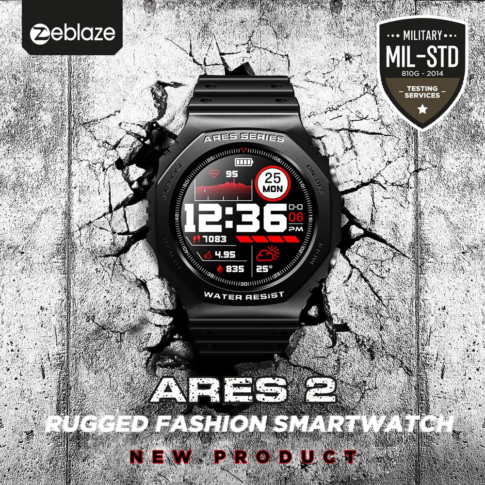 Smartwatch Bluetooth À Prova D'água Zeblaze Ares 2 - Imagem 2