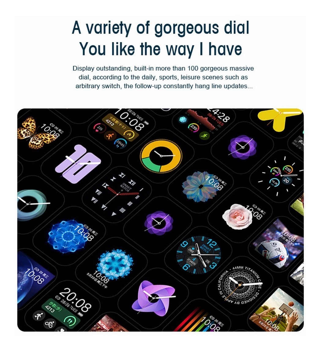 Smartwatch Para Senhoras Para Xiaomi Huawei Bluetoo - Imagem 16