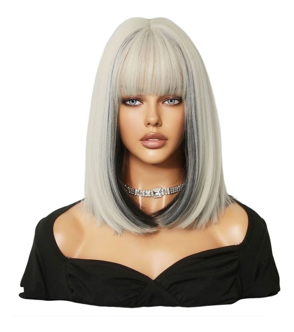Cabelo Loiro Curto Perucas De Cabelo Curto Cabelo Liso Peruc - Imagem 6