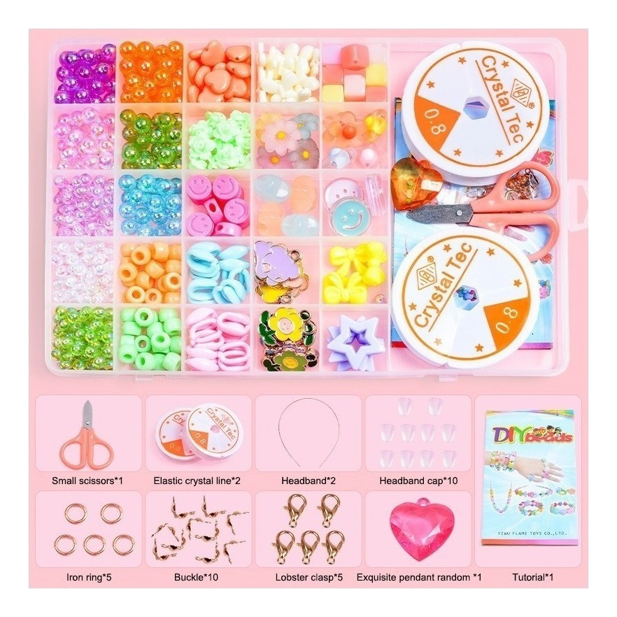 24 Grade Infantil Frisado Brinquedo Diy Artesanal Menina Art - Imagem 13