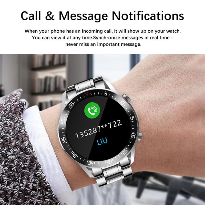 Smartwatch 1,3 Polegadas Full Touch Screen Ip68 À P - Imagem 3