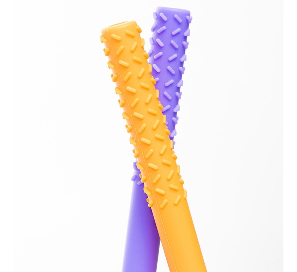 Z Bebê Silicone Oco Dentição Tubo Bebê Mastigar Brinquedo An - Imagem 8