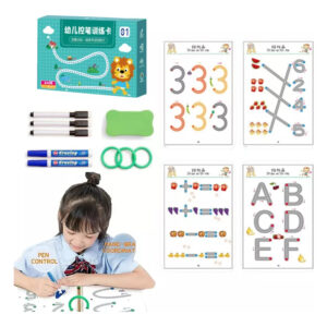 Conjunto De Cadernos Infantis Livros Mágicos Reutilizáveis