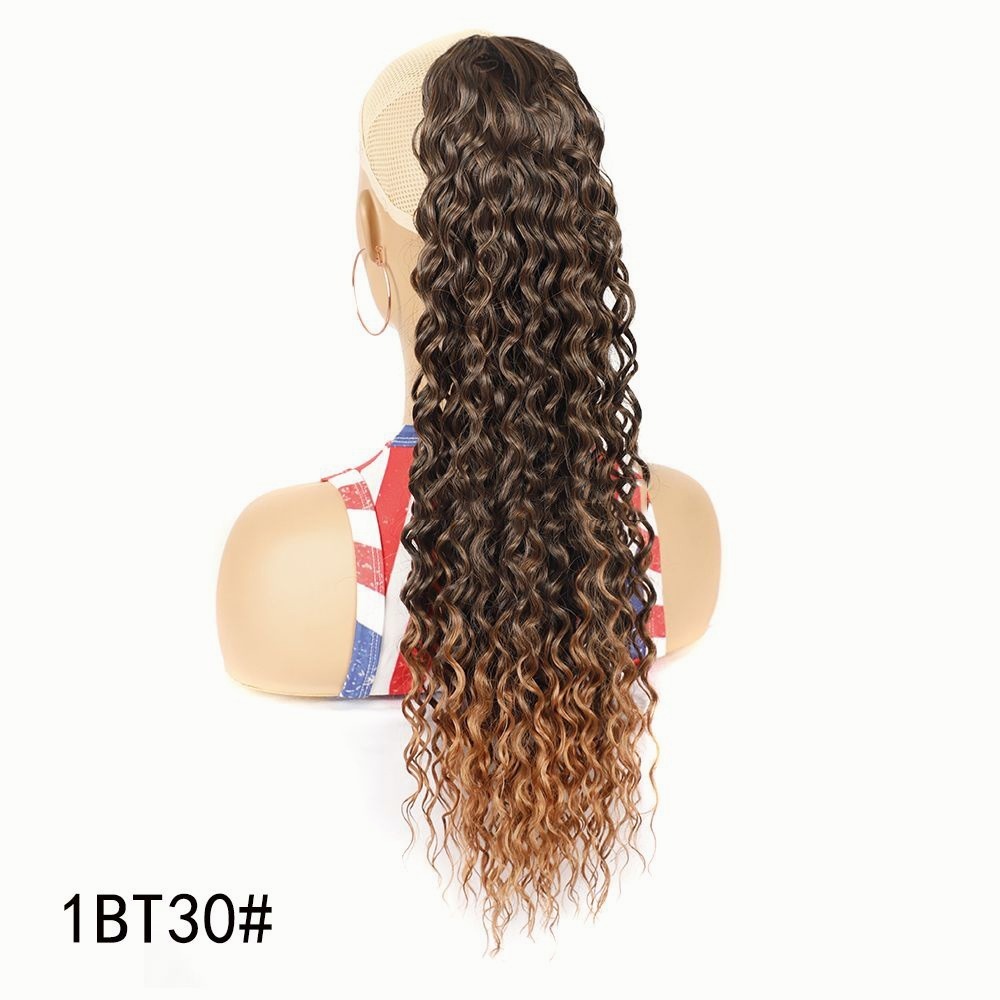 Cordão 60cm Rabo Cavalo Com Sintético Ondulado Extensão
