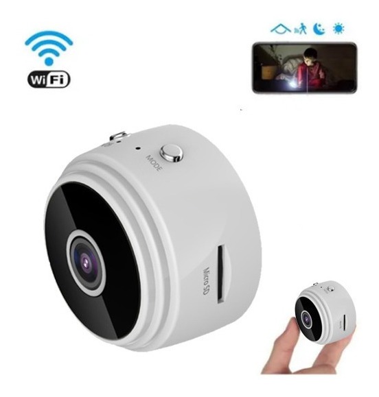 Câmera Espiã Visão Noturna Hd Detecta Movimento Mini