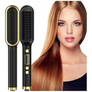 Escova De Alisamento De Cabelo Anion 2 Em 1 Basiqe Sleek Gol