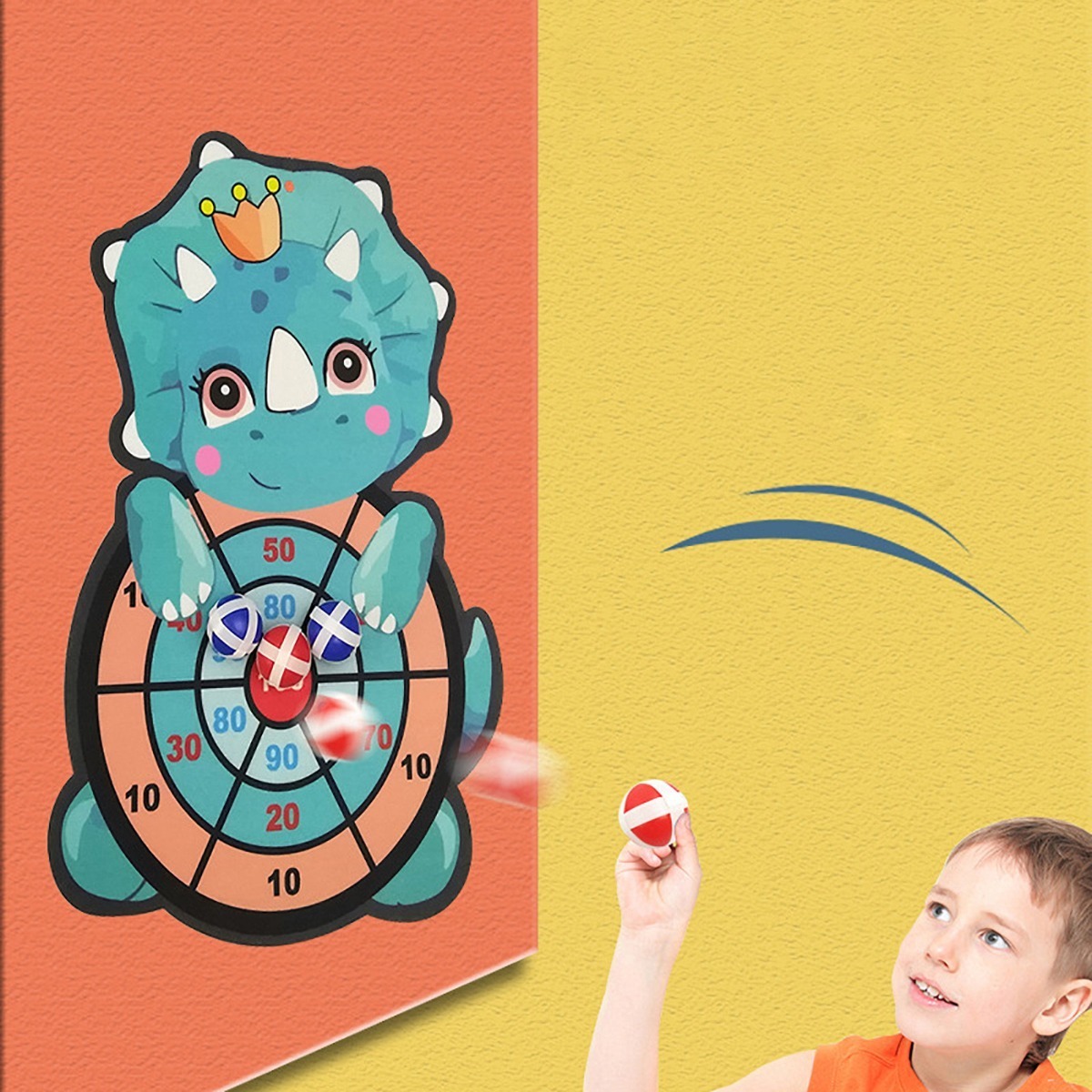 Um Tabuleiro De Dardos Infantil Ao Alvo Sticky Ball Self-adh - Imagem 6