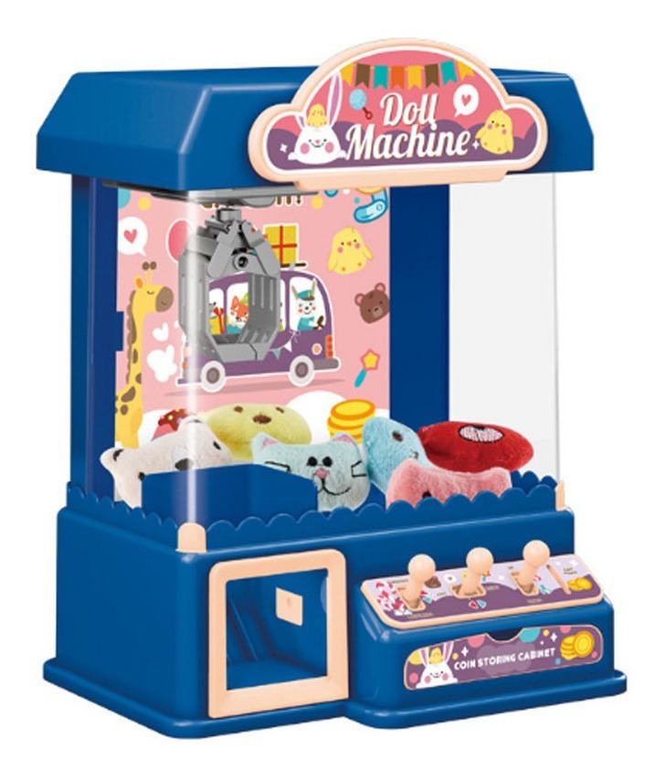 Maquina Garra Brinquedo + 10 Pelúcias Boneca De Pelúcia - Imagem 8