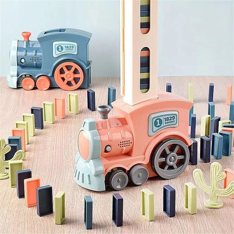 Dominó Brinquedo Trem Elétrico Presente Infantil - Imagem 16