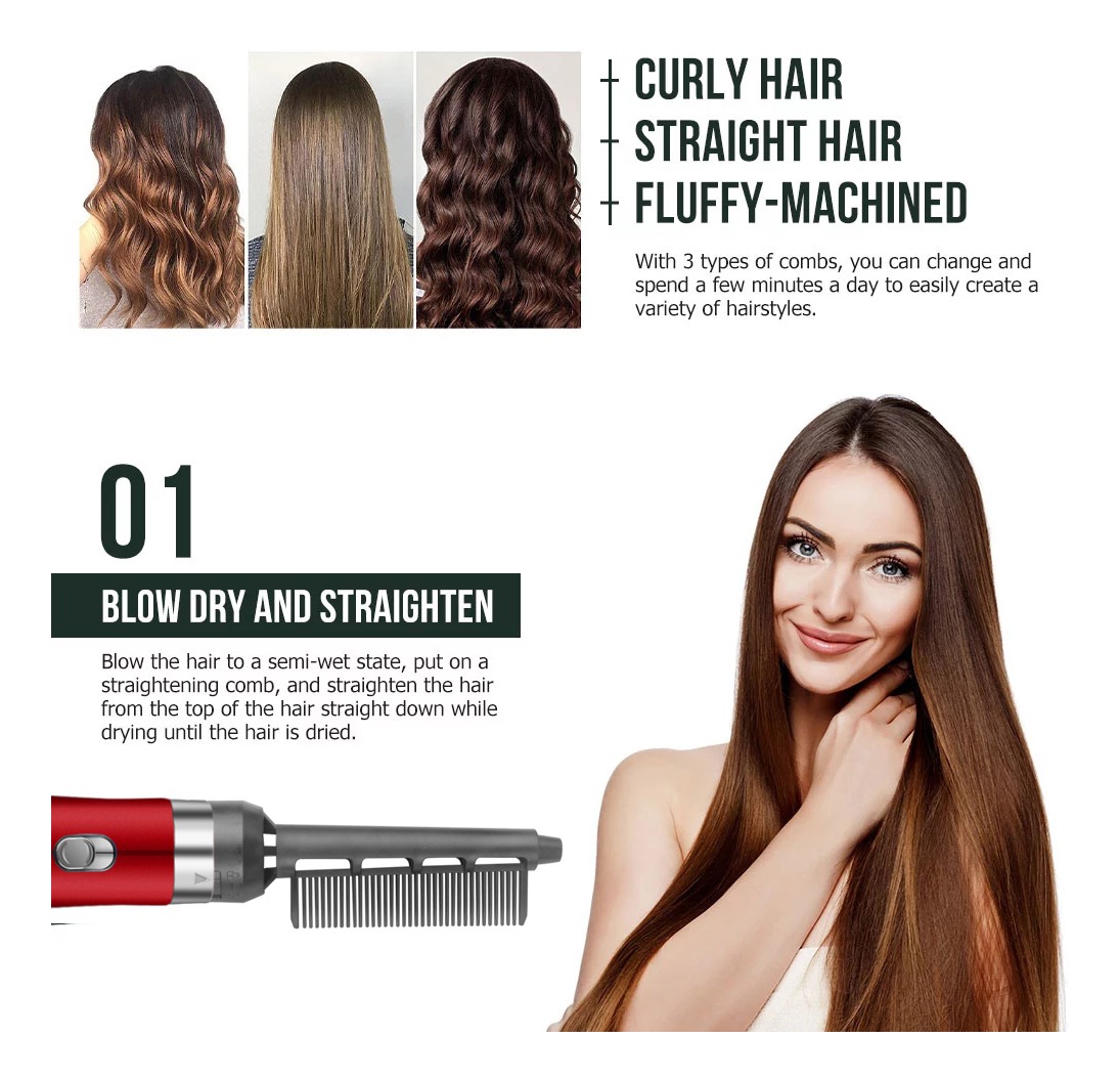 Alisamento De Quente Pente Cabelo Ferramenta - Imagem 6