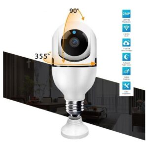 Lazhu Câmera Lampada Espia Câmera Intelbras Câmera Wifi