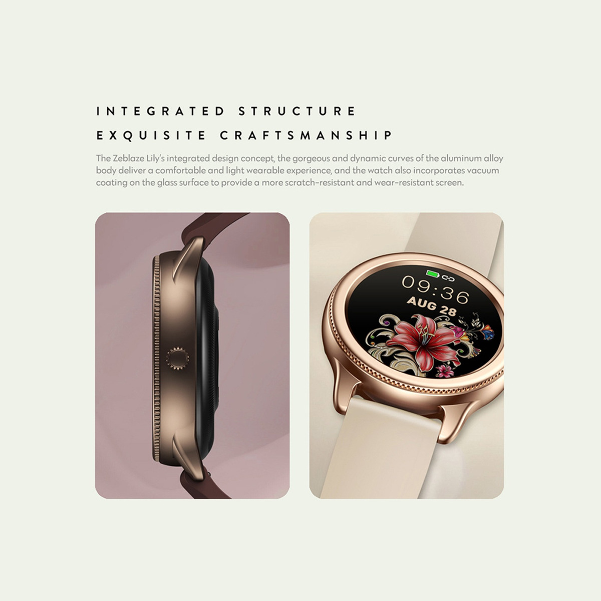 Zeblaze Lily Women Smartwatch 1.1 Tela Colorida De Toque Tot - Imagem 9