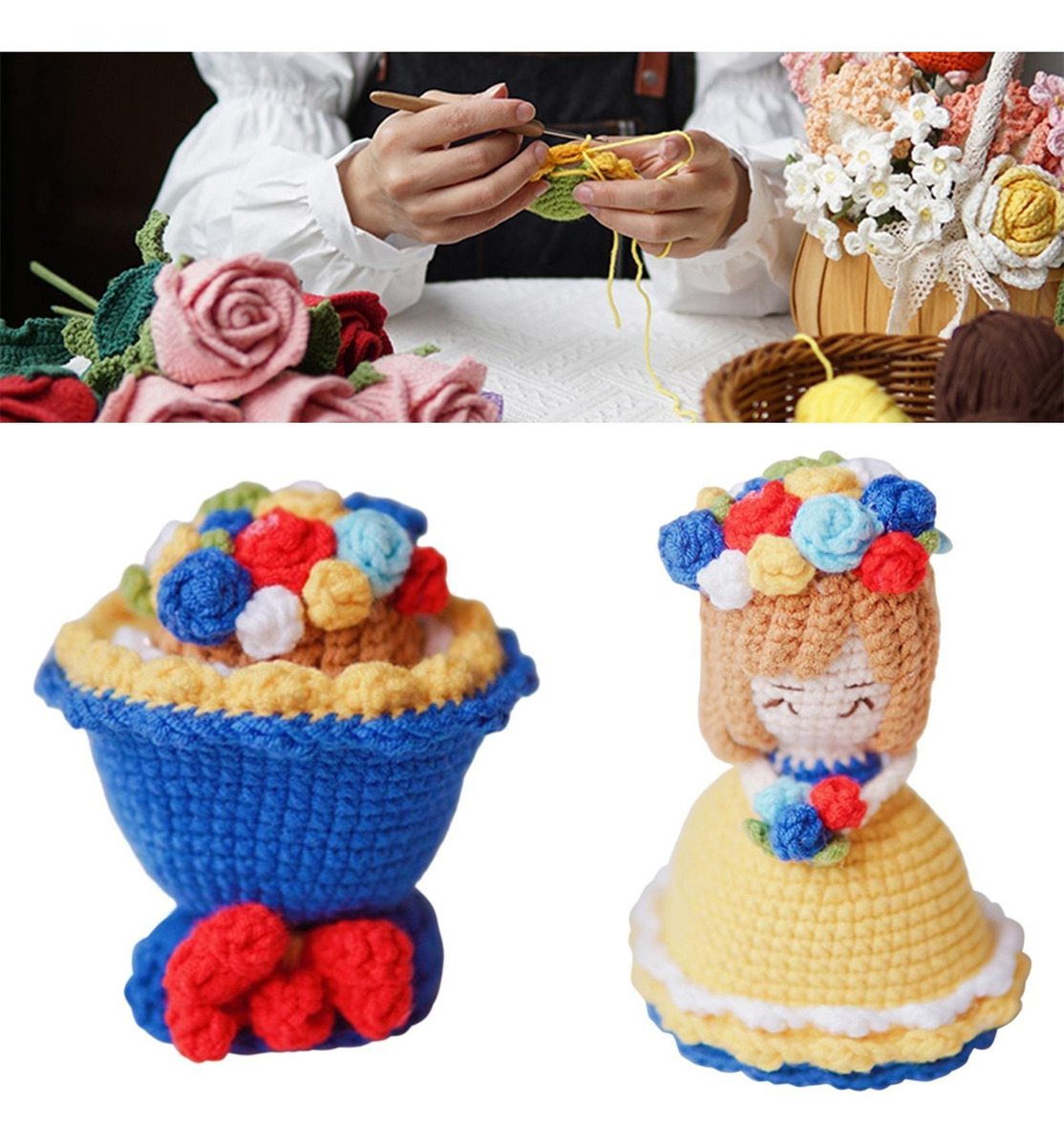Decoração De Quarto De Boneca De De Crochê Faça Você - Imagem 49