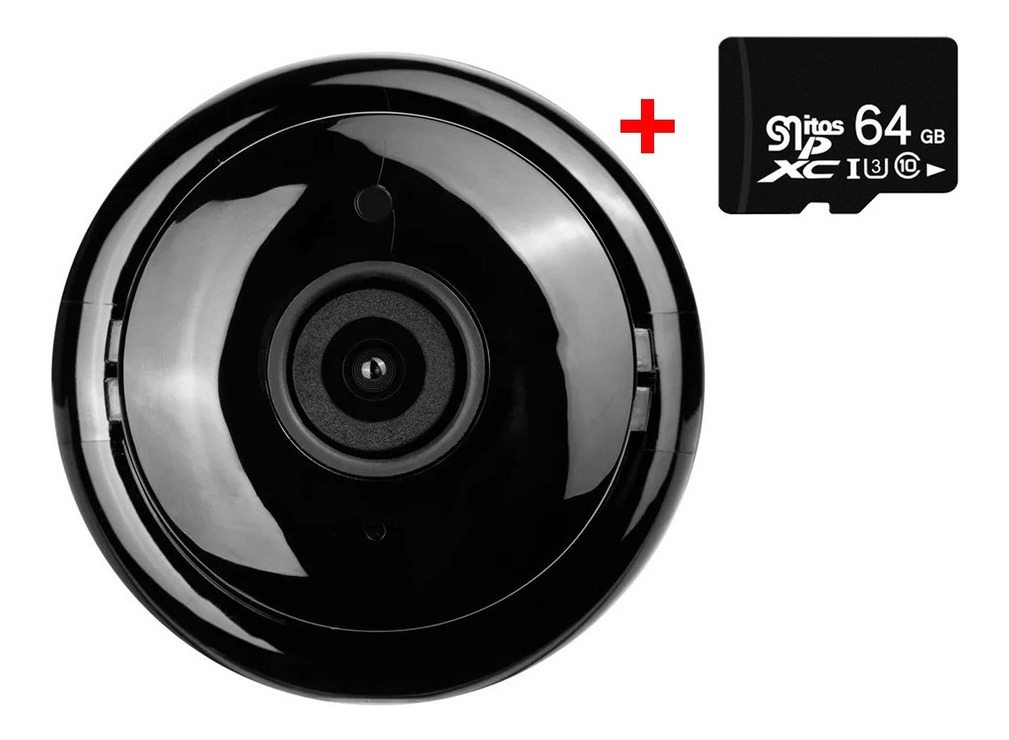 Mini Câmera Espiã Com Infravermelho Wifi Visão Noturna+cartã