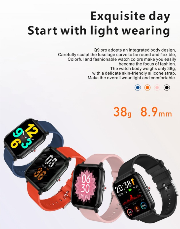 Q9 Smartwatch Masculino Feminino Relógio Esportivo - Imagem 3