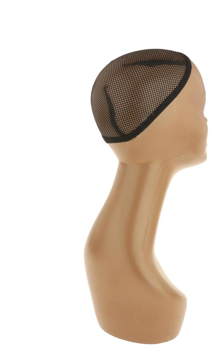 Bust Peruca Cabeça Stand Modelo Chapéus Costura Preta - Imagem 10