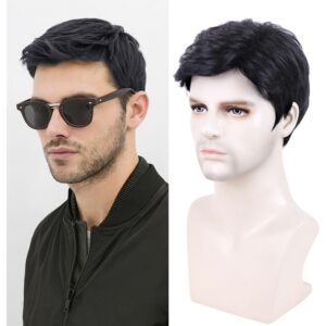 Peruca Masculina Fashion Sintética Resistente Ao Calor