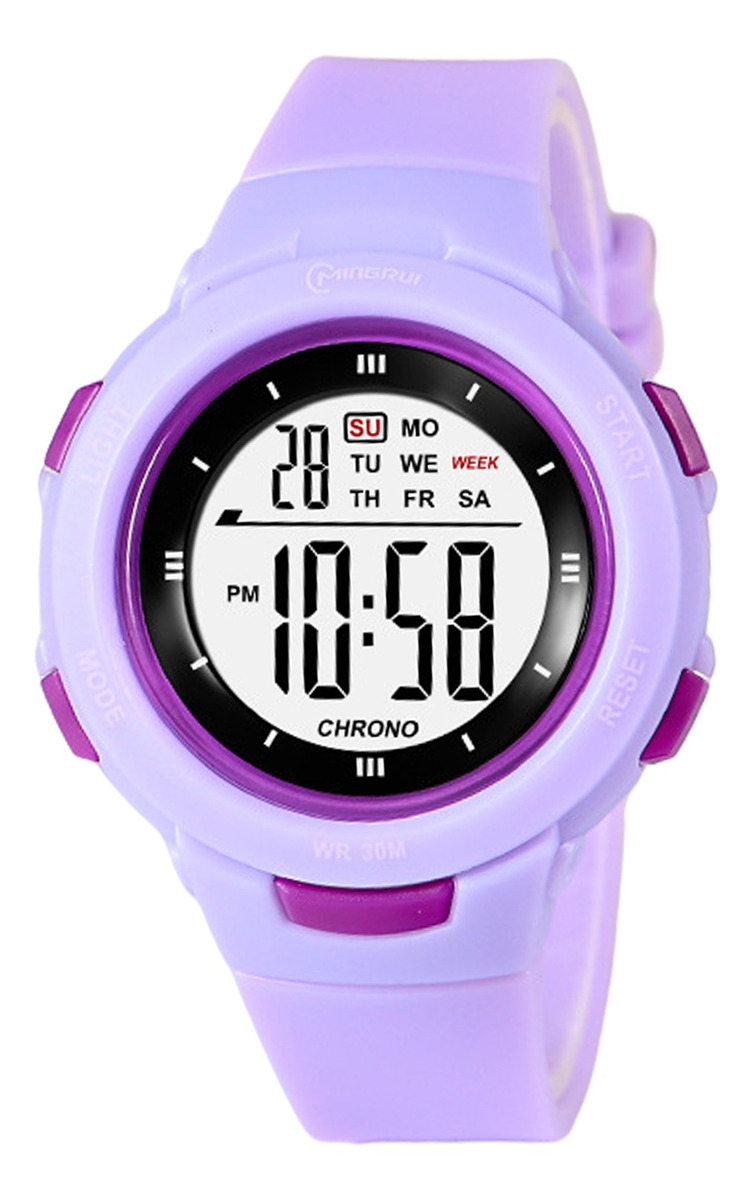 Meninos Girls Digital Watch Electro Impermeável Ao Ar Livre - Imagem 18