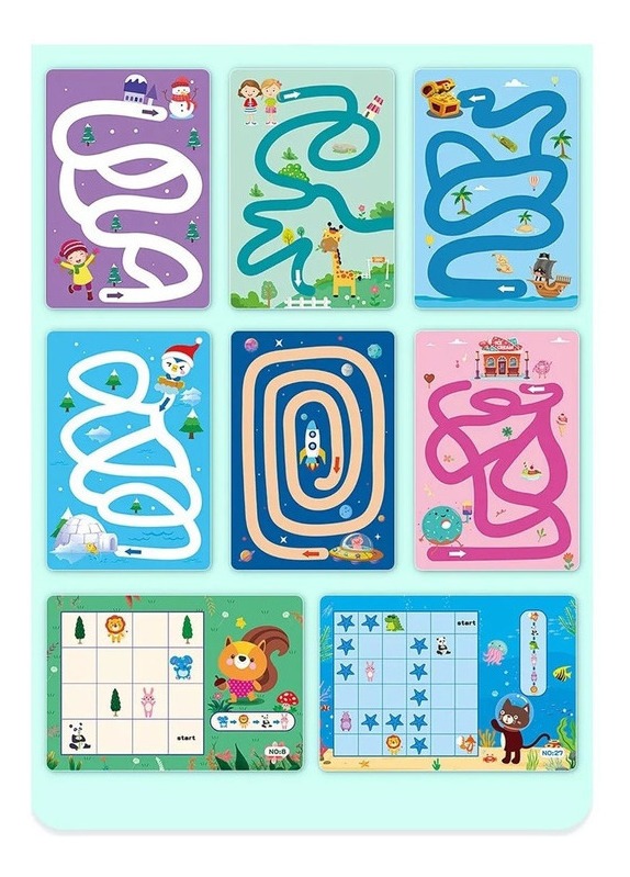 Conjunto De Livros De Exercícios Reutilizável Magic Practice - Imagem 9