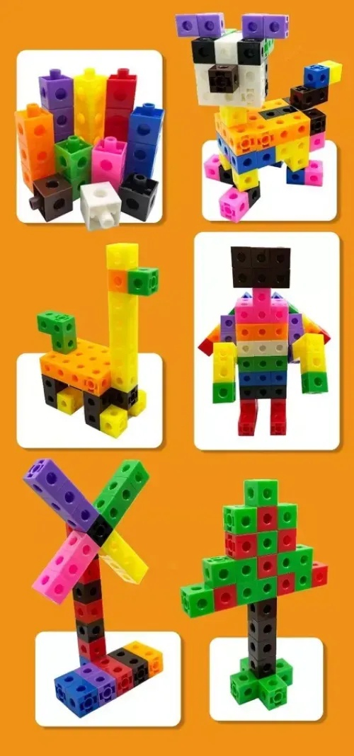 Number Blocks Mathlink Cubes100pcs +enviar Adesivos - Imagem 7