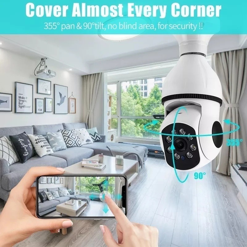 5g Inteligente Wifi E27 Câmeranicevigilância De Audio Ylt004 - Imagem 3