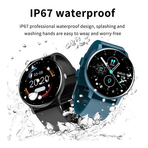 Smartwatch Zl02 Tela Redonda Rastreador De Fitness - Imagem 3