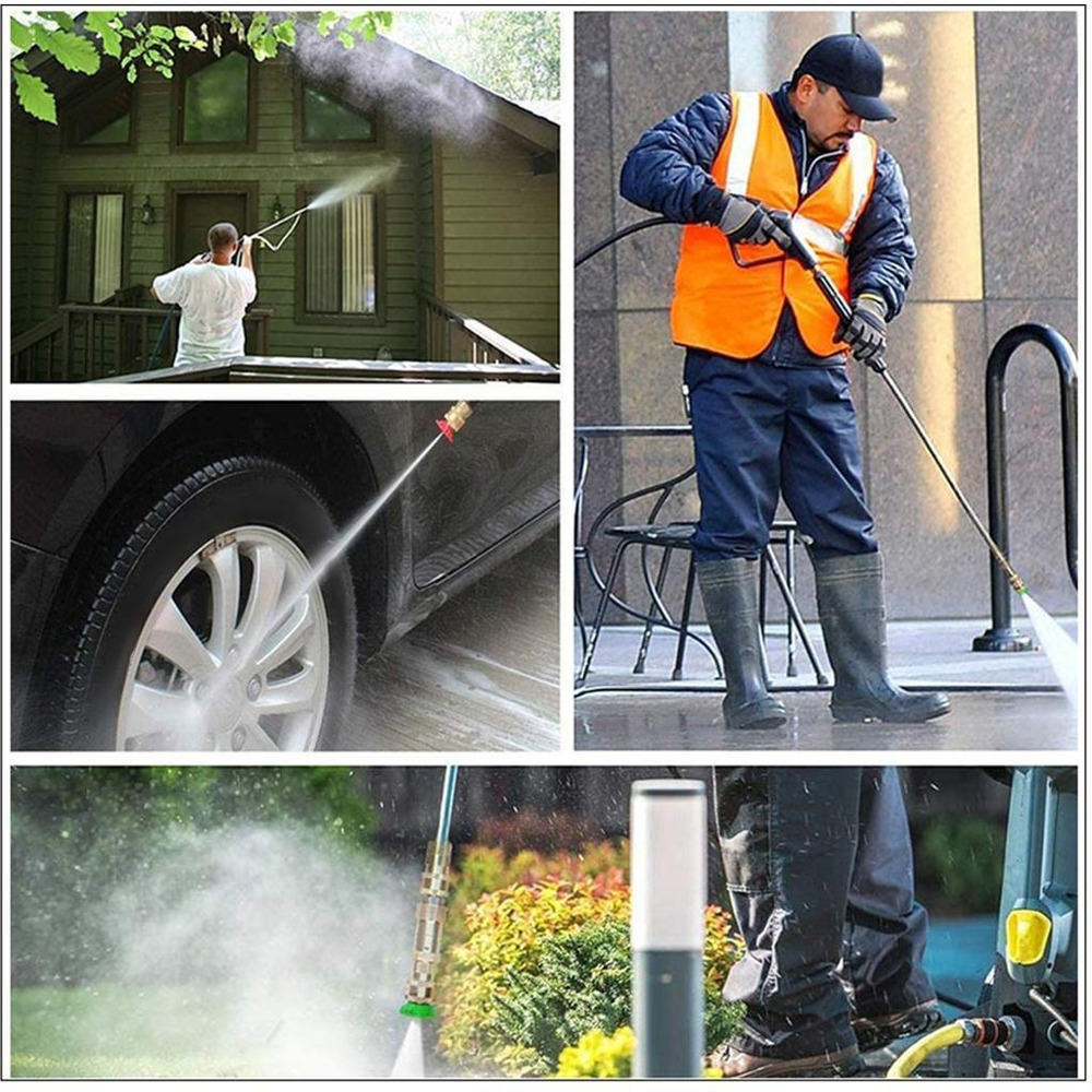 Pacote De 5 Bicos De Lavadora De Pressão Com Extensão - Imagem 6