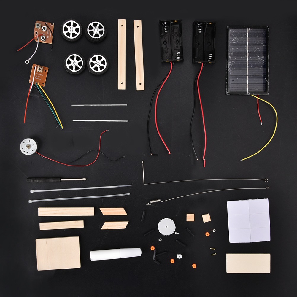 Diy Solar Controle Remoto Carro Crianças Brinquedos Rc Educa - Imagem 6