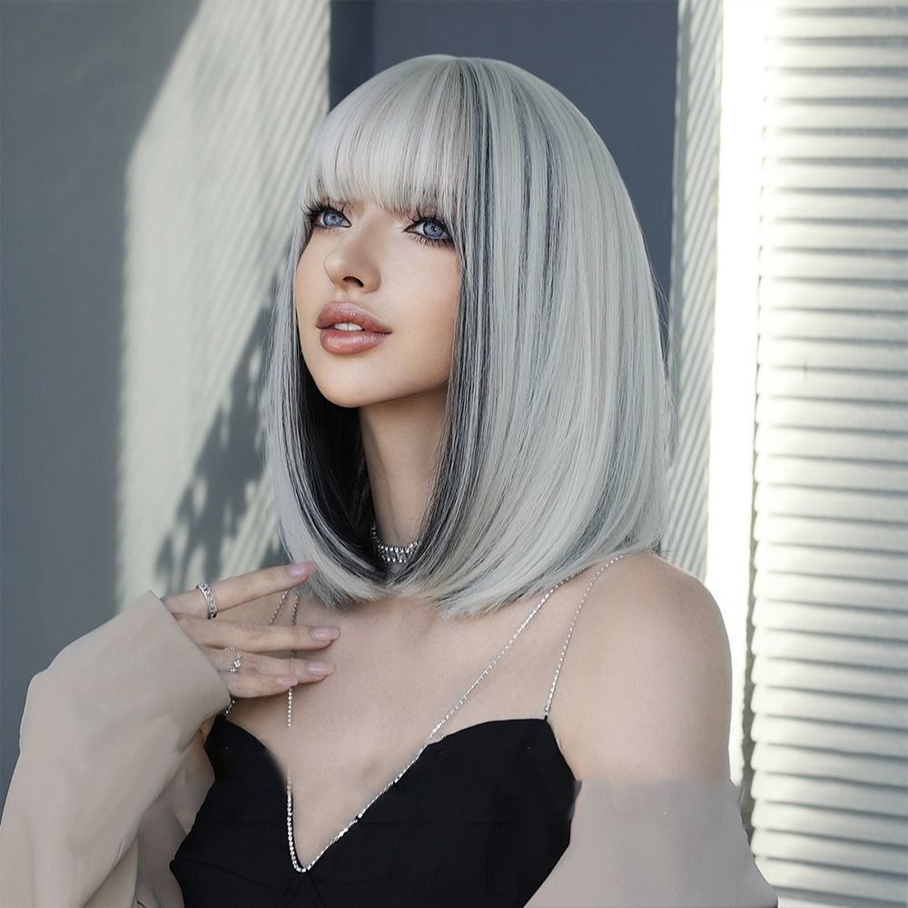 Cabelo Loiro Curto Perucas De Cabelo Curto Cabelo Liso Peruc - Imagem 23
