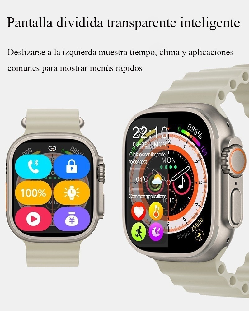 Hk8 Pro Max Smart Watch Amoled Nfc Ip68 Waterproof - Imagem 3